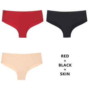 CINOON 3Pcs/Lot Seamless Panty Set Underwear Female Comfort Intimates Fashion Low-Rise Briefs Panties Women Sexy Lingerie