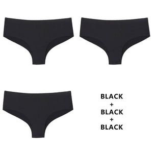 CINOON 3Pcs/Lot Seamless Panty Set Underwear Female Comfort Intimates Fashion Low-Rise Briefs Panties Women Sexy Lingerie