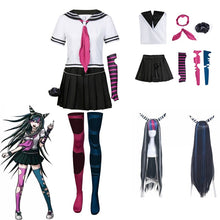 Load image into Gallery viewer, Super DanganRonpa Ibuki Mioda Cosplay Costume Japanese Uniform Sailor Skirt Halloween Carnival JK Suit For Women With Wig - CosCouture
