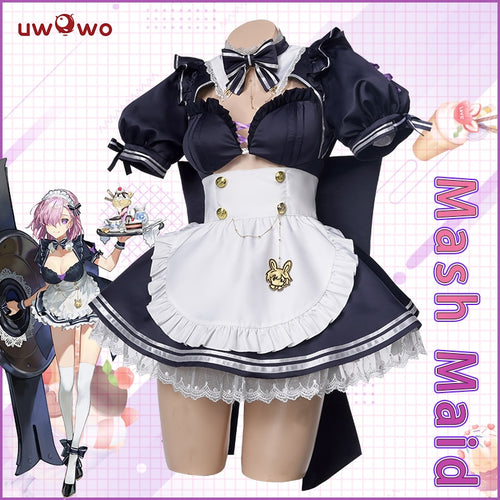 UWOWO  Anime Fate/Grand Order Matthew Cosplay Costume Women Maid Dress Halloween FGO Costume Cute Dress for Women - CosCouture