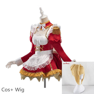 Uwowo Anime Fate/Grand Order Nero Maid Dress Lovely Sexy Uniform Cosplay Costume Hallowee Suit For Women - CosCouture