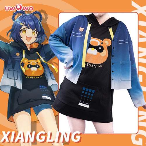 PRE-SALE Xiangling Daily Cosplay New Game Genshin Impact Costume Daily Fashion Uniform  New Outfit Halloween Costumes - CosCouture