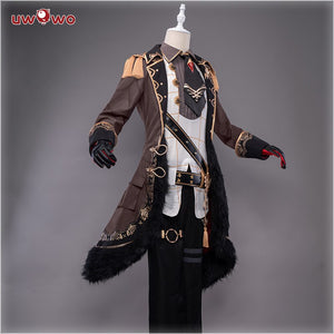 Pre-sale Game Genshin Impact Diluc The Dark Side of Dawn Cosplay Costume Darknight Hero Handsome Nobiliary Uniform - CosCouture
