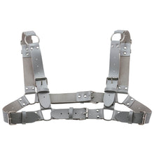 Load image into Gallery viewer, Women Men Sexy Punk Chest Harness Adjustable Caged Metal Body Chain PU Leather Choker Statement Necklace Party Clubwear
