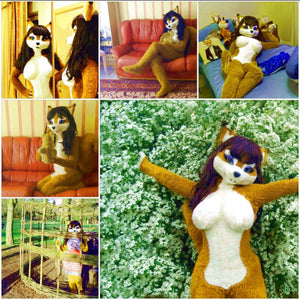Fursuit Miss Fox Mascot Costume Cosplay Suits - CosCouture
