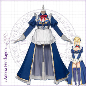 Anime Fate/Grand Order Arturia Pendragon  Lancer Blue Dress Lovely - CosCouture