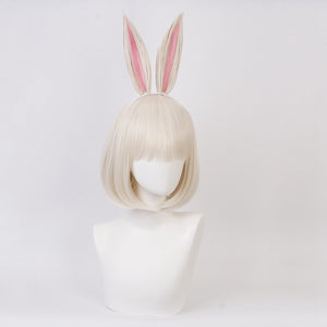 Uwowo Anime BEASTARS Cosplay Haru Wig without Ears Personified Beasts Cute Cosplay Hair Wig - CosCouture