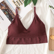 Load image into Gallery viewer, Women Sexy Crop Tops Tube Top Female Streetwear Sleeveless Camis Seamless Sports Lingerie Tee Bra Crop Top Bandeau Top Tank
