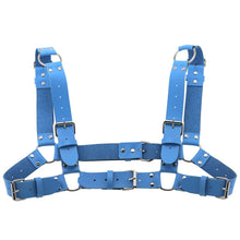 Load image into Gallery viewer, Women Men Sexy Punk Chest Harness Adjustable Caged Metal Body Chain PU Leather Choker Statement Necklace Party Clubwear
