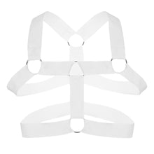 Load image into Gallery viewer, CLEVER-MENMODE Harness Men Strap Costume Sexy Shoulder Bondage Chest Lingerie Metal Ring Elastic Belt Erotic Hombre Hollow
