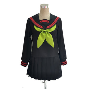 Anime Demon Slayer Kimetsu no Yaiba Cosplay Nezuko Kamado Makomo Cosplay Costume JK School Uniforms Sailor Suit Girls Women - CosCouture