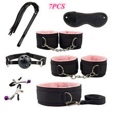 Load image into Gallery viewer, Leather BDSM Kit Bondage Set Adult Toys Sex Games Handcuffs Whip sm Sex Toy Kits Exotic Accessories Erotic Sex Toys for Couples
