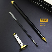 Load image into Gallery viewer, 1pcs Anime Demon Slayer Kimetsu No Yaiba Gel Pen Kamado Tanjirou Nezuko Ballpoint Pen 0.5 Black Refill Pens Weapon sword sword - CosCouture
