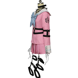 Hot Game Danganronpa: Trigger Happy Havoc Cosplay Costume Cos Iruma Miu School Uniform Pink Sets - CosCouture