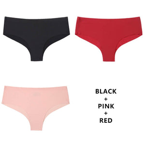 CINOON 3Pcs/Lot Seamless Panty Set Underwear Female Comfort Intimates Fashion Low-Rise Briefs Panties Women Sexy Lingerie
