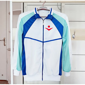KIGUCOS Iwatobi Swin Club School Uniform Nanase Haruka Sweatcoat Free! Rin Matsuoka Jacket Anime Coat Cosplay Costumes - CosCouture