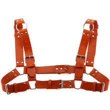 Load image into Gallery viewer, Women Men Sexy Punk Chest Harness Adjustable Caged Metal Body Chain PU Leather Choker Statement Necklace Party Clubwear
