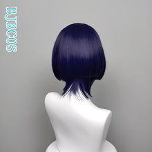 Load image into Gallery viewer, Genshin Impact Cosplay Scaramouche 30cm Wig Purple Wig Cosplay Anime Wigs Heat Resistant Synthetic Wigs Halloween
