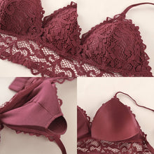Load image into Gallery viewer, Women Lace Bralette Seamless Bras Sexy Beauty Back Tube Tops Girls Underwear Gathered Bras
