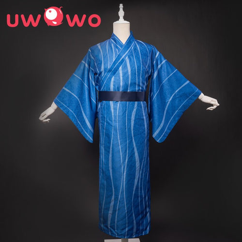 Anime  Demon Slayer Giyuu Tomioka Cosplay Costume Summer Version Kimono Outfit for Women Pajamas Halloween - CosCouture