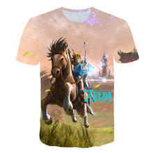 Load image into Gallery viewer, T Shirt Breath of The Wild Link Champion Zelda Children T-shirt for Boys and Girls Toddler Short-Sleeved Tee99 - CosCouture
