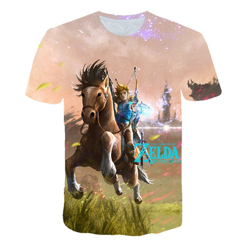 T Shirt Breath of The Wild Link Champion Zelda Children T-shirt for Boys and Girls Toddler Short-Sleeved Tee99 - CosCouture