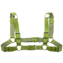 Load image into Gallery viewer, Women Men Sexy Punk Chest Harness Adjustable Caged Metal Body Chain PU Leather Choker Statement Necklace Party Clubwear
