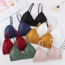 Load image into Gallery viewer, Women Lace Padded Bras Beauty Back Wrapped Chest Comfortable Wire Free Bras Lingerie
