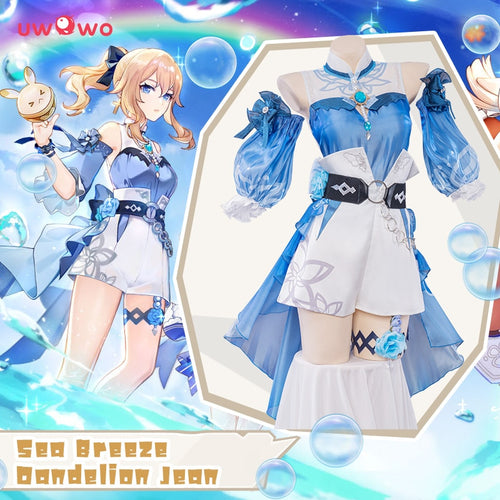 PRE-SALE Jean Cosplay Sea Breeze Dandelion Hot Game Genshin Impact Costume Swimsuit Ver Costumes Outfits Summertime Sparkle - CosCouture