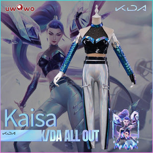 Pre-sale Uwowo LOL KDA Kaisa Cosplay Costume  Game K/DA All Out Outfits League of Legends Daughter of the Void Costumes Outfits - CosCouture