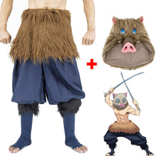 Load image into Gallery viewer, 2020 Hashibira Inosuke Cosplay Costume Demon Slayer Inosuke Hashibira Headgear Adult Costumes Halloween Party Props Accessories - CosCouture
