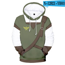 Load image into Gallery viewer, The Legend of Zelda 3D Printed Hoodie Sweatshirt Boys Girls Casual Outerwear Jacket Coat Teen Clothes - CosCouture
