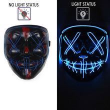 Load image into Gallery viewer, LED Mask Cosplay DJ Party Neon Light Up Masks Masquerade Carnival Costume Props - CosCouture
