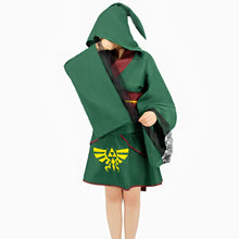 Load image into Gallery viewer, Game The Legend of Zelda Anime Cosplay Cloak Dress For Girls - CosCouture
