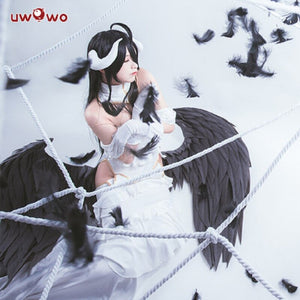 Pre-sale Albedo Cosplay Anime Overlord  Cosplay Costume Women White Dress Overlord Albedo Costume - CosCouture