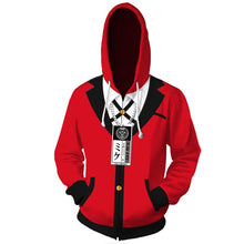 Load image into Gallery viewer, Costumes Kakegurui Compulsive Gambler Jabami Yumeko Cosplay Hoodies Yomoduki Runa Coats Adult Unisex Hooded Zipper Sweater - CosCouture
