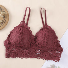 Load image into Gallery viewer, Women Lace Bralette Seamless Bras Sexy Beauty Back Tube Tops Girls Underwear Gathered Bras
