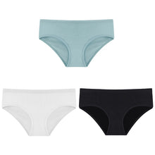 Load image into Gallery viewer, CINOON 3PCS/Set Women&#39;s Panties Cotton Underwear Solid Color Briefs Girls Low-Rise Soft Panty Women Underpants Female Lingerie
