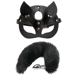 BLACKWOLF BDSM Bondage Kits Genuine Leather Restraint Set Handcuffs Collar Gag Rabbit Vibrators Adult Sex Toys For Women Couples