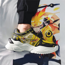 Load image into Gallery viewer, NARUTO Shoes Men Uzumaki Naruto Sneakers Anime &amp; Comic Casual Shoes Cosplay Kurama Shoes Sneaker - CosCouture
