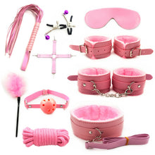 Load image into Gallery viewer, Leather BDSM Kit Bondage Set Adult Toys Sex Games Handcuffs Whip sm Sex Toy Kits Exotic Accessories Erotic Sex Toys for Couples
