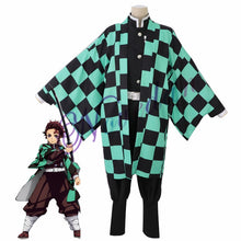 Load image into Gallery viewer, Anime Kimetsu no Yaiba Cosplay Costume Demon Slayer Agatsuma Zenitsu Cosplay Clothing Kimono Halloween Costume For Adult Men - CosCouture
