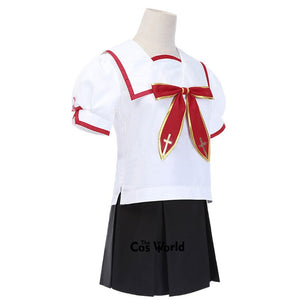 FGO Fate Grand Order Illyasviel Von Einzbern Sprite 1 School Uniform Tops Dress Sailor Suit Outfit Games Cosplay Costumes - CosCouture