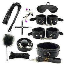Load image into Gallery viewer, Leather BDSM Kit Bondage Set Adult Toys Sex Games Handcuffs Whip sm Sex Toy Kits Exotic Accessories Erotic Sex Toys for Couples
