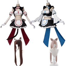 Load image into Gallery viewer, Anime Nekopara Cosplay Dresses Chocolat Maid Outfit Vanilla Costume La Soleil Women Wigs Halloween Racing Girl Costumes - CosCouture
