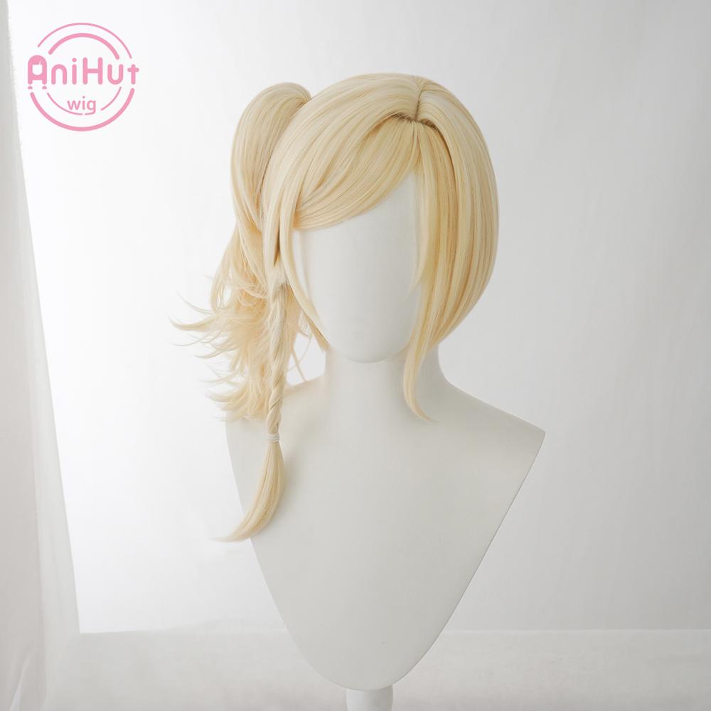 【Anihut】Miyashita Ai Cosplay Wig PERFECT DREAM PROJECT Cosplay  Blonde Hair Miyashita Ai LoveLive PDP - CosCouture