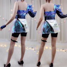 Load image into Gallery viewer, ROLECOS Game LOL KDA Cosplay Costume Ahri Cosplay Costume Women Sexy KDA All Out Ahri Comtume Halloween Dress Shorts Full Set - CosCouture
