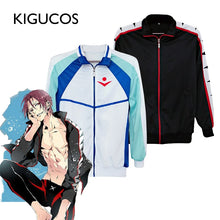 Load image into Gallery viewer, KIGUCOS Iwatobi Swin Club School Uniform Nanase Haruka Sweatcoat Free! Rin Matsuoka Jacket Anime Coat Cosplay Costumes - CosCouture
