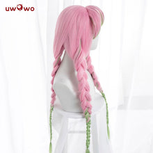 Load image into Gallery viewer, UWOWO Kanroji Mitsuri Wig Kimetsu No Yaiba Demon Slayer Cosplay Pink Synthetic Heat Resistant Hair - CosCouture
