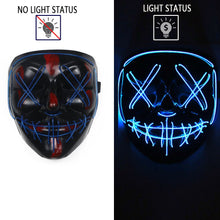 Load image into Gallery viewer, LED Mask Cosplay DJ Party Neon Light Up Masks Masquerade Carnival Costume Props - CosCouture
